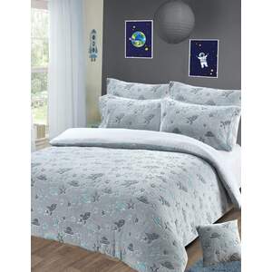 Outer Space Glow in the Dark Teddy Duvet Set