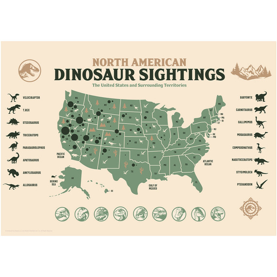 Jurassic World Dinosaur Sightings Limited Edition Art Print