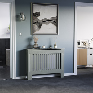 Grey / 112cm Chelsea Radiator Cover shot 8337387