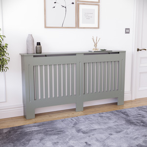 Grey / 152cm Chelsea Radiator Cover shot 8337529