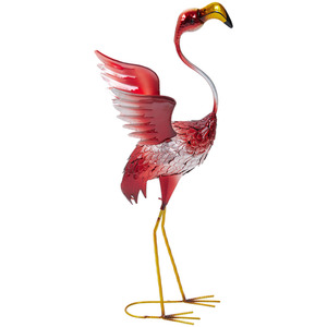 Lifeideas Metal Garden Flamingo Ornament