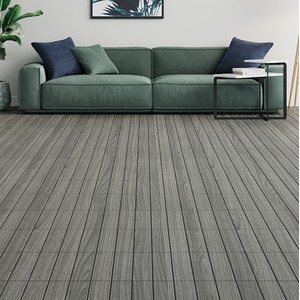 Interlocking Deck Tiles with Wood Grain Effect