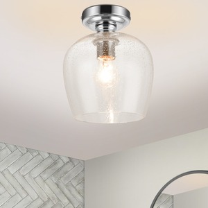 COSYLYTE Oakdale Bathroom Glass Ceiling Light