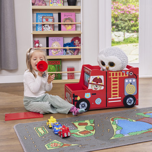 Kids Fire Engine Toy Box