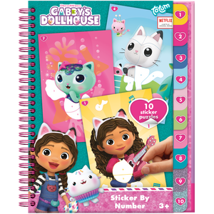 Totum Gabby Dollhouse Sticker By Number Book