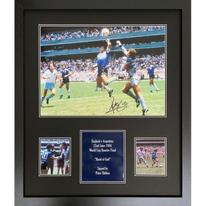 Peter Shilton Signed and Framed Photograph