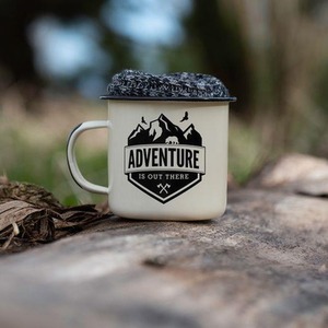 Wayfarer Campfire Enamel Mug and Sock Set