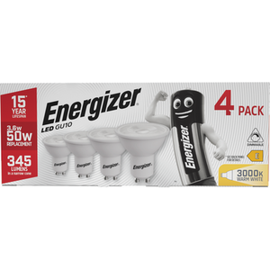 Energizer LED GU10 345lm 3000K Dimmable Lightbulb