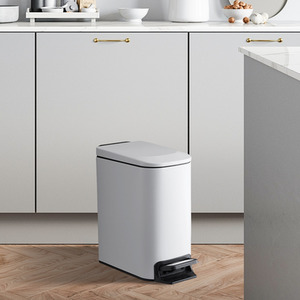 Lifeideas 6L Smudge-Resistant Rubbish Bin With Soft-Close Foot Pedal