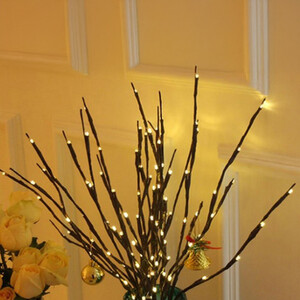 Set of 2 Tree Branch with LED Lights