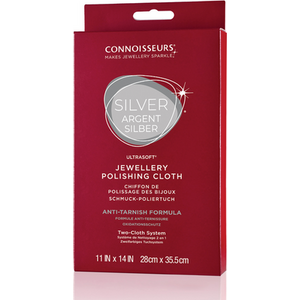 Connoisseurs UltraSoft Silver Jewellery Polishing Cloth - Cotton Dual Cloth