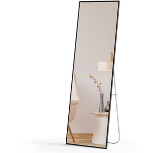 Livingandhome Aluminium Alloy Frame Full Length Mirror with Stand