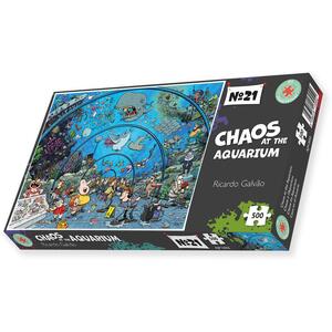 Chaos at the Aquarium 500 Piece Jigsaw Puzzle- Chaos no. 21
