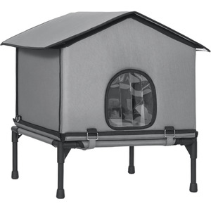 PawHut Elevated Base Waterproof Outdoor Cat House