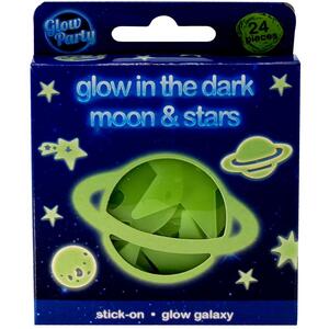 Glow in the Dark Moon and Stars Ceiling Decoration