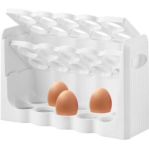 3 Tier Egg Holder Storage Holds 30 Eggs Space Saving