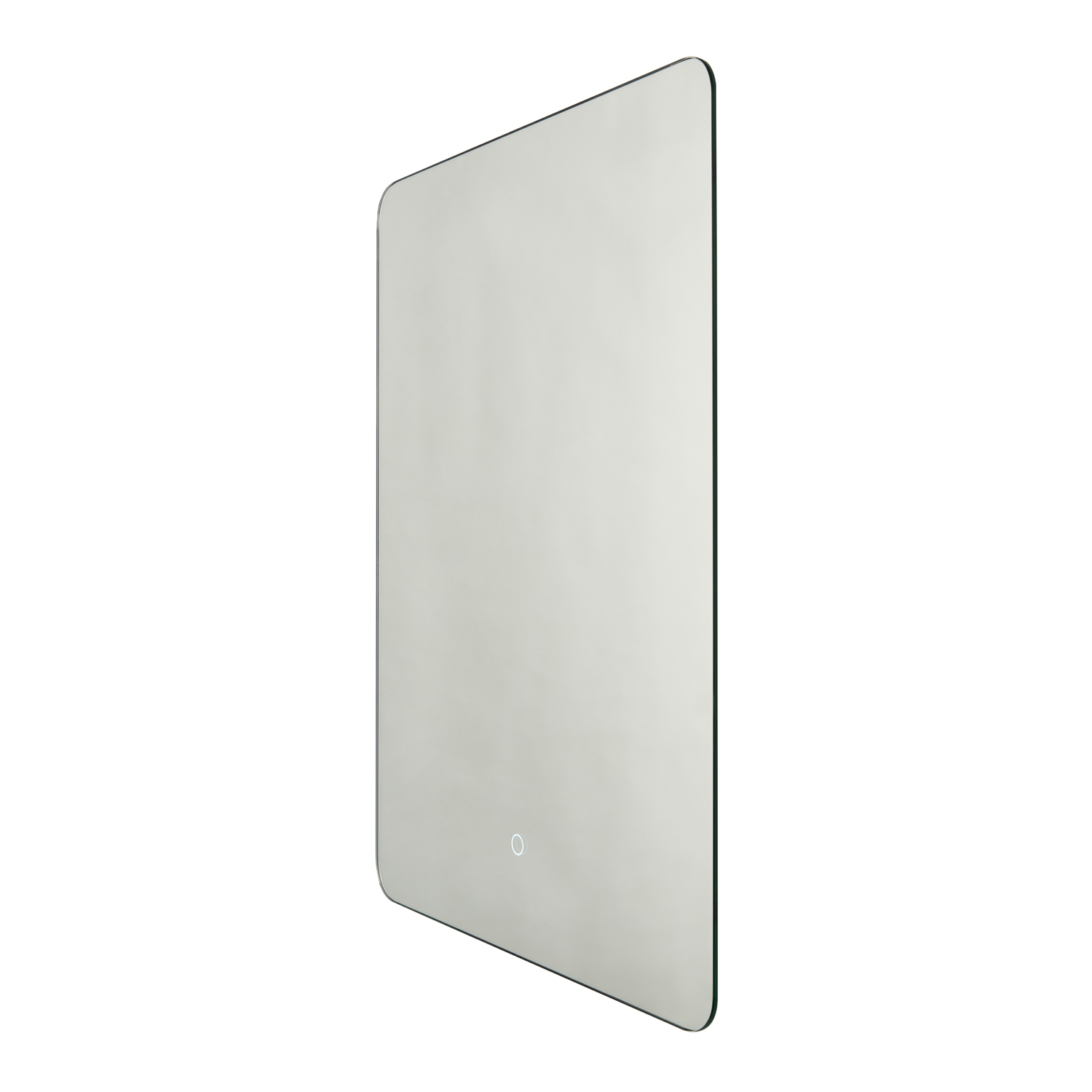 Tow Bathroom Rectangle Led Mirror With Touch Demist - Silver