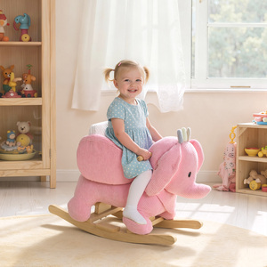 AIYAPLAY Kids Rocking Horse with Safety Belt and Sound