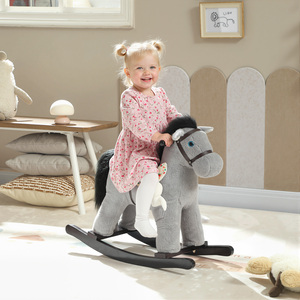 AIYAPLAY Baby Rocking Horse with Handle Grip and Sound