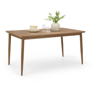 Dark Brown / 150cm Burton Rectangular Dining Table Wood Effect shot 11555569