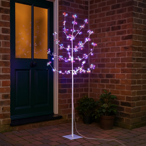Christmas Multicoloured Twig Tree Decoration