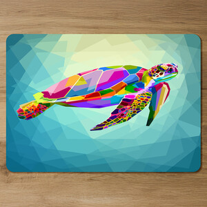geometric blue water ocean Designer Placemat Set