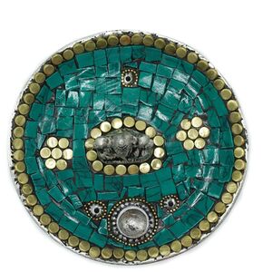 Ganesh Plate Tibetan Decor Cone  Stick Holder