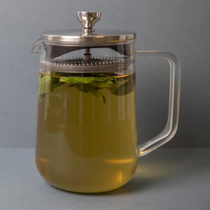 La Cafetire Loose Leaf Glass Teapot, 4-Cup (1L)