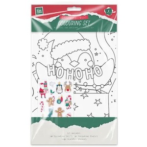 Kids Christmas Colouring Set
