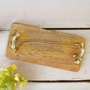 Artesa Mango Wood Serving Tray, Gift tagged