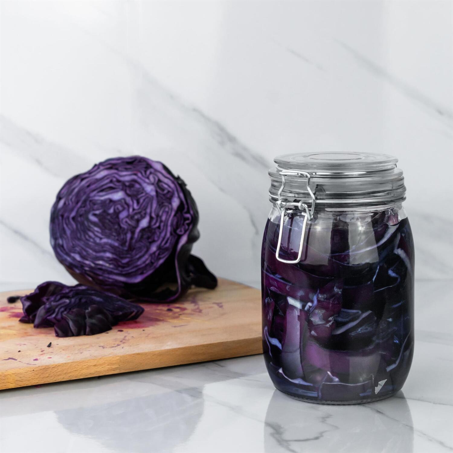 Image of Glass Storage Jars with Labels -&hellip;
