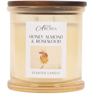 Honey Almond and Rosewood Scented Candle