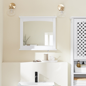 Wall-Mounted Mirror Cabinet with Shelf