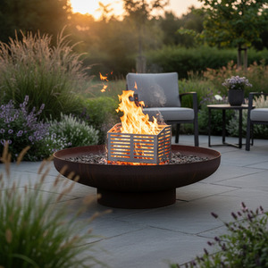 Pellet Burner Basket for Fire Pits, Chimeneas and Outdoor Heaters