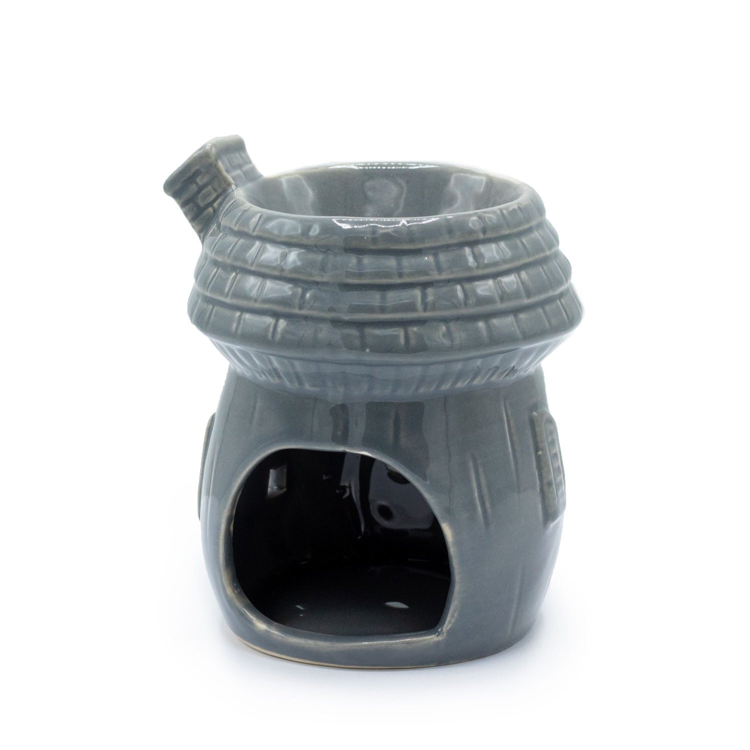 Whimsical Mushroom House Oil Diffuser For Cozy Spaces - Grey
