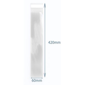 Premium 420x60mm Clear Polypropylene Bags Elegant Durable Packaging