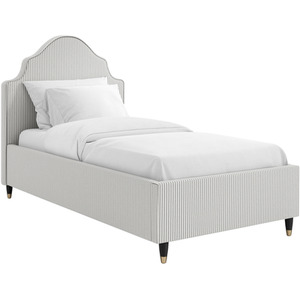 Monterey Grey Thin Stripe Single Bed