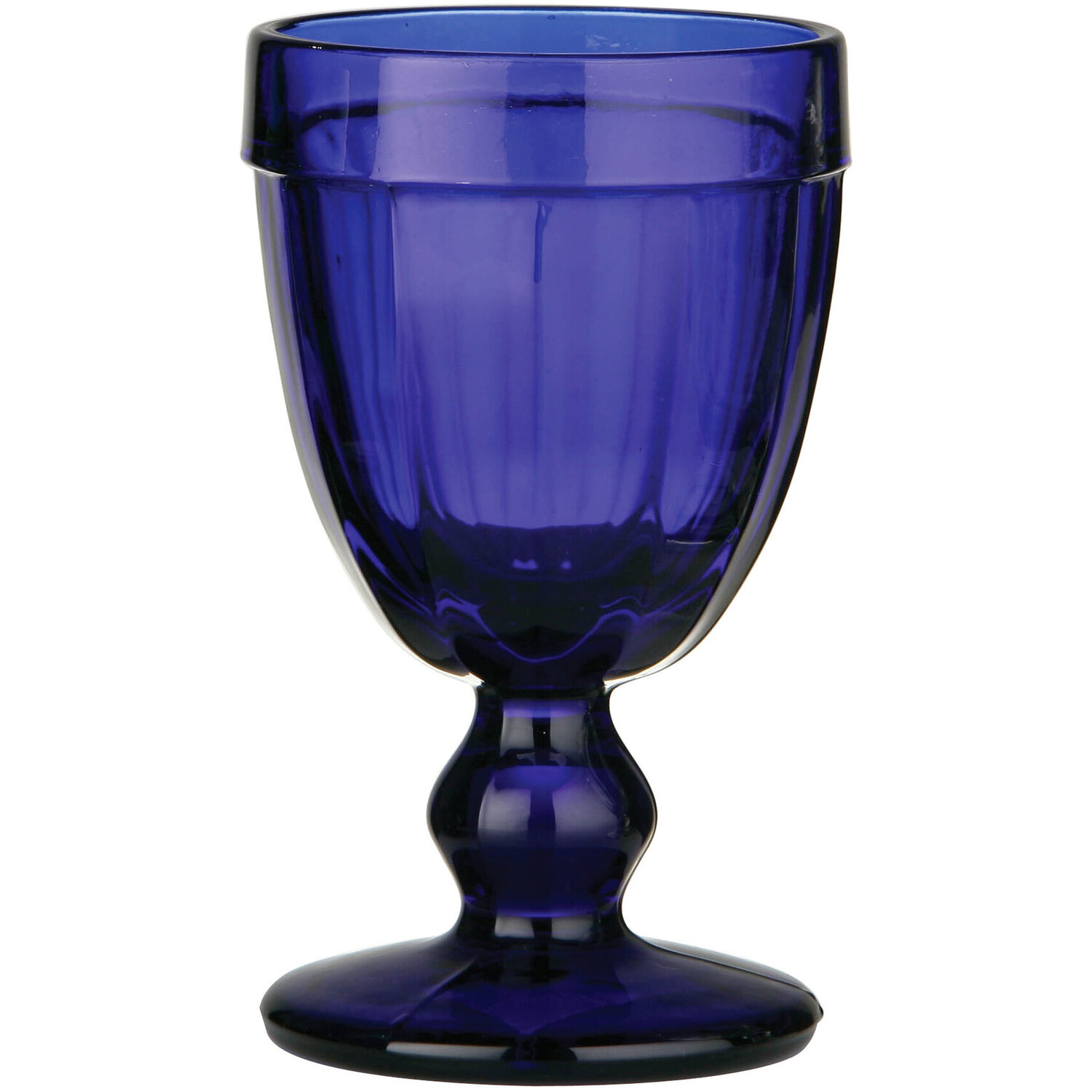 Vidrio Blue Glass Coloured Sundae Goblet - Blue