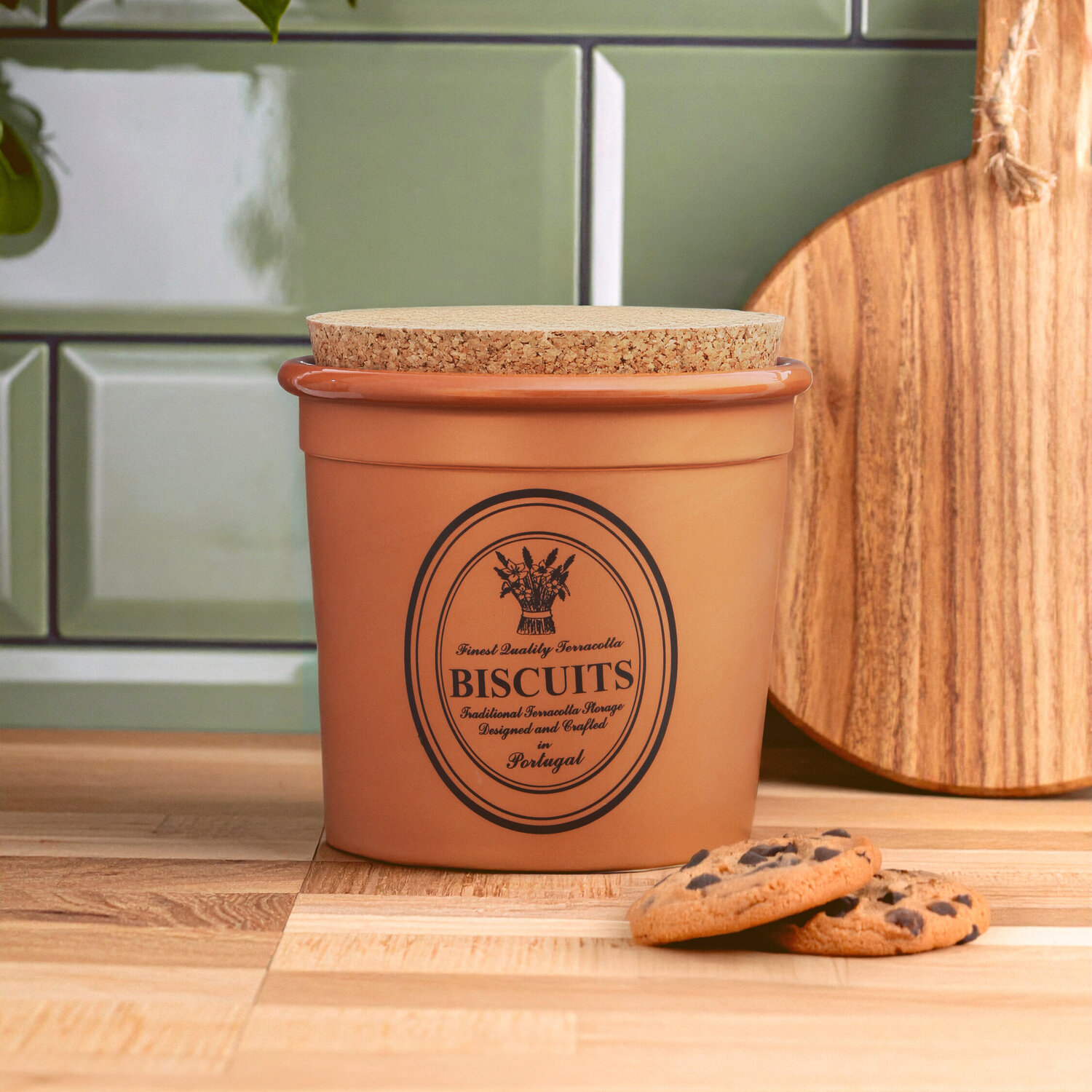Porto Biscuit Canister - Brown
