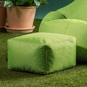 Green Indoor and Outdoor Bean Bag Footstool shot 13943134