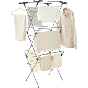 SONGMICS Grey Foldable Clothes Airer