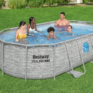 Bestway 14' x 8'2'' x 39.5'' Splashview Pool Set Oval