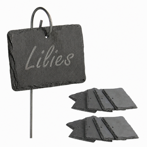Slate Plant Hanging Labels - 10 Pcs