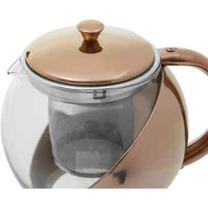 Fuso Stainless Steel Teapot With Copper Finished Infuser