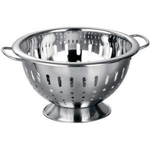 Hollis Brushed Finish Stainless Steel Colander