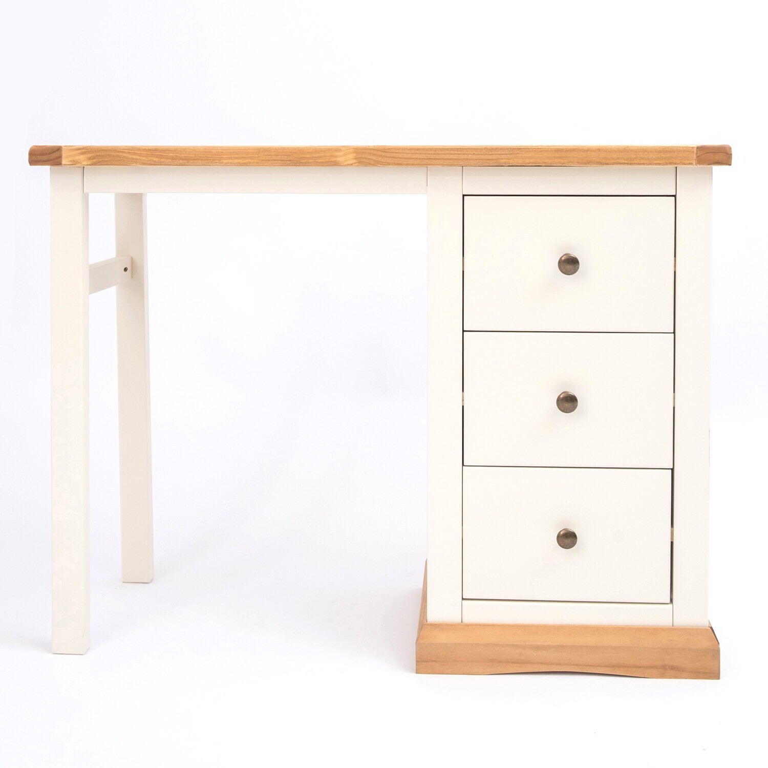 Cabinet Bits Trevi 3 Drawer Dressing Table - White