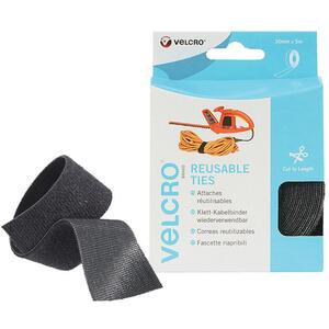 Velcro Brand One-Wrap Reusable Ties 30mm X 5M Black
