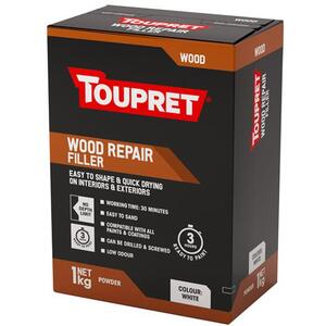 Toupret Wood Repair Filler White 1kg