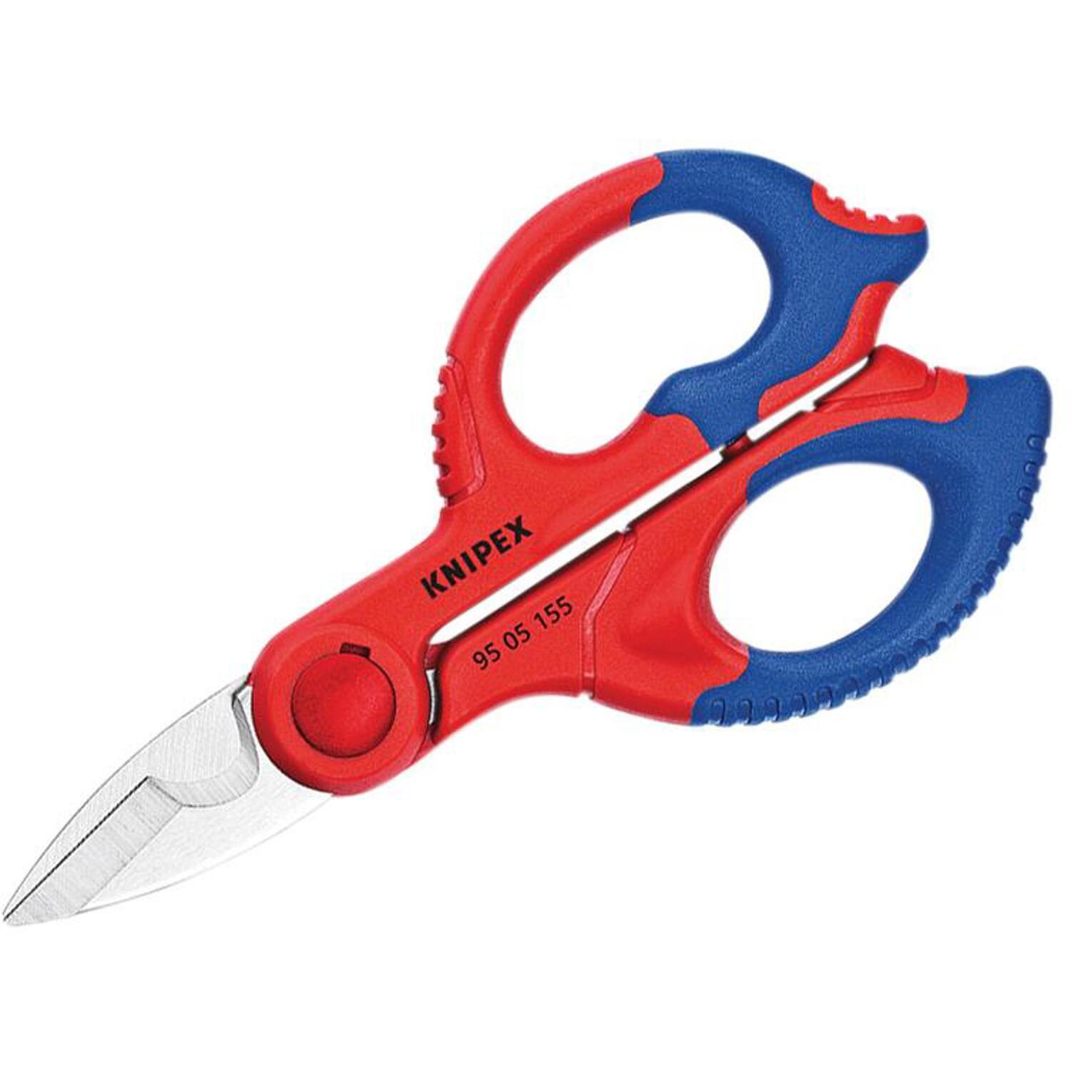 Knipex Electricians Shears Scissors Snips 95 05 155 SB 155mm with Belt Clip Case - Image 8
