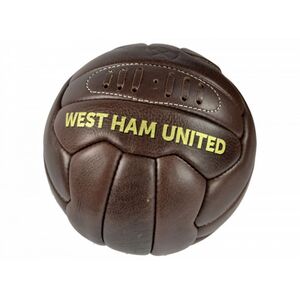 West Ham FC Official Retro Heritage Leather Football